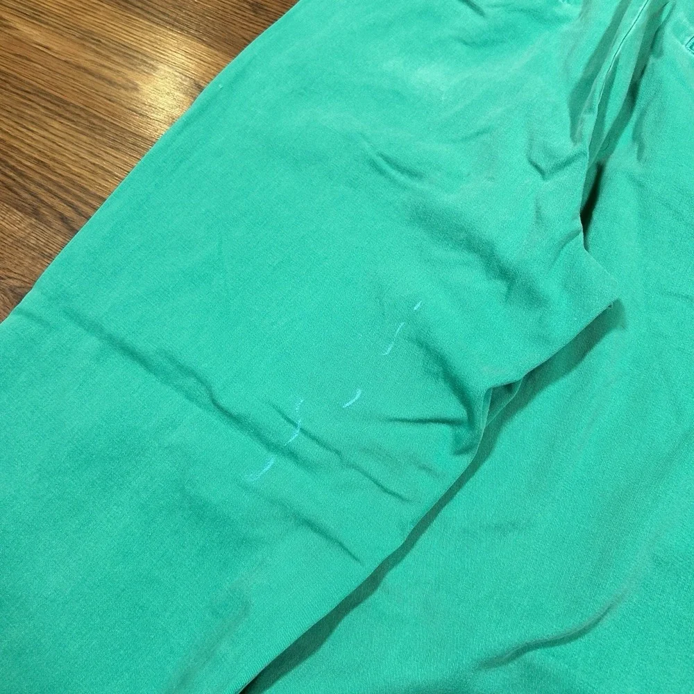 Vintage Polo Ralph Lauren Classic Chino Pants 30x32 Aqua Seafoam Green Stained - Picture 9 of 13